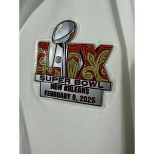 Cutter & Buck Super Bowl LIX White Quarter-Zip Pullover Mens XL